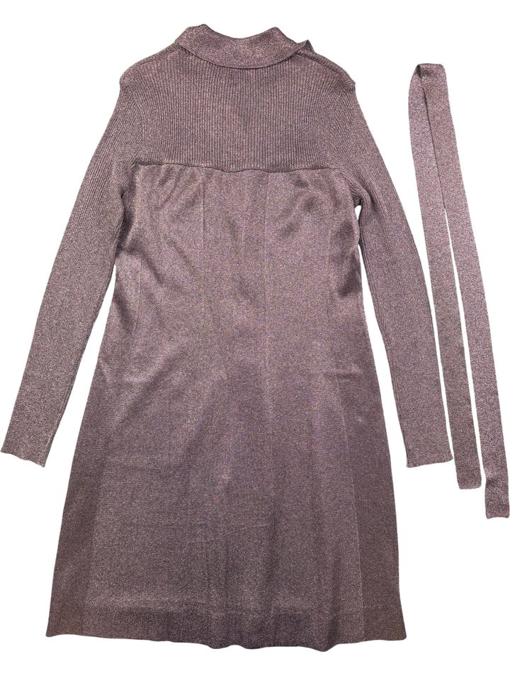 Tricoville Hand Fashioned Shimmer Knit Dress - M - Think Vintage ltd