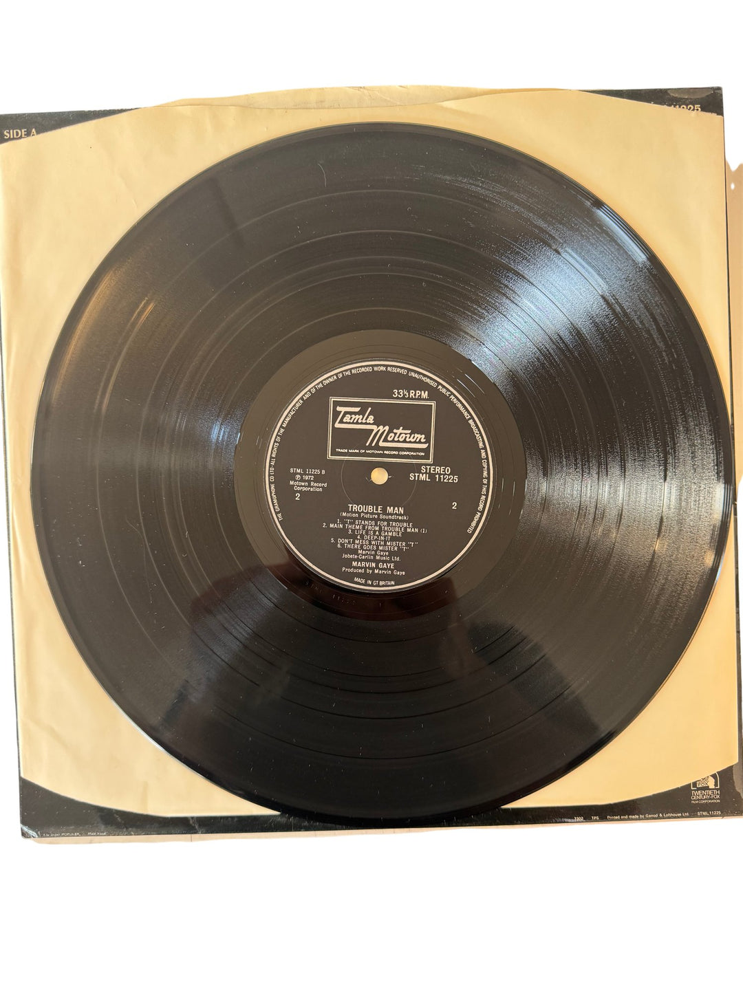Trouble Man Soundtrack Vinyl Record - Very Good - Think Vintage ltd