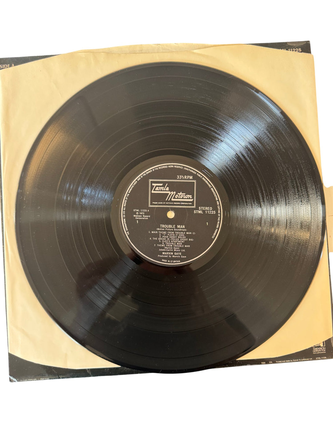 Trouble Man Soundtrack Vinyl Record - Very Good - Think Vintage ltd