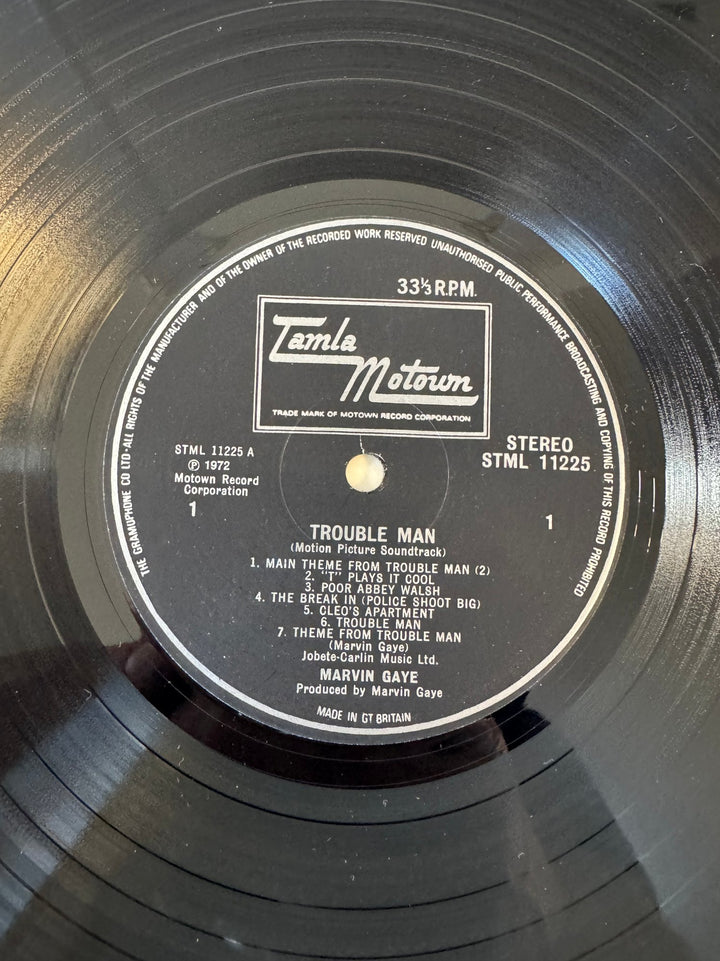 Trouble Man Soundtrack Vinyl Record - Very Good - Think Vintage ltd