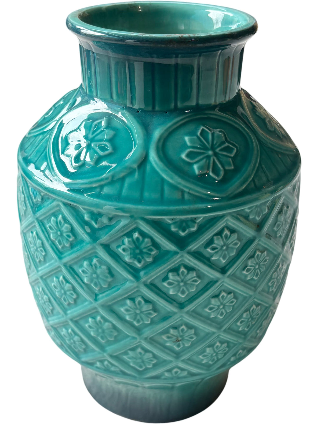 Turquoise Cathay Besswick Vase - Think Vintage Online Ltd