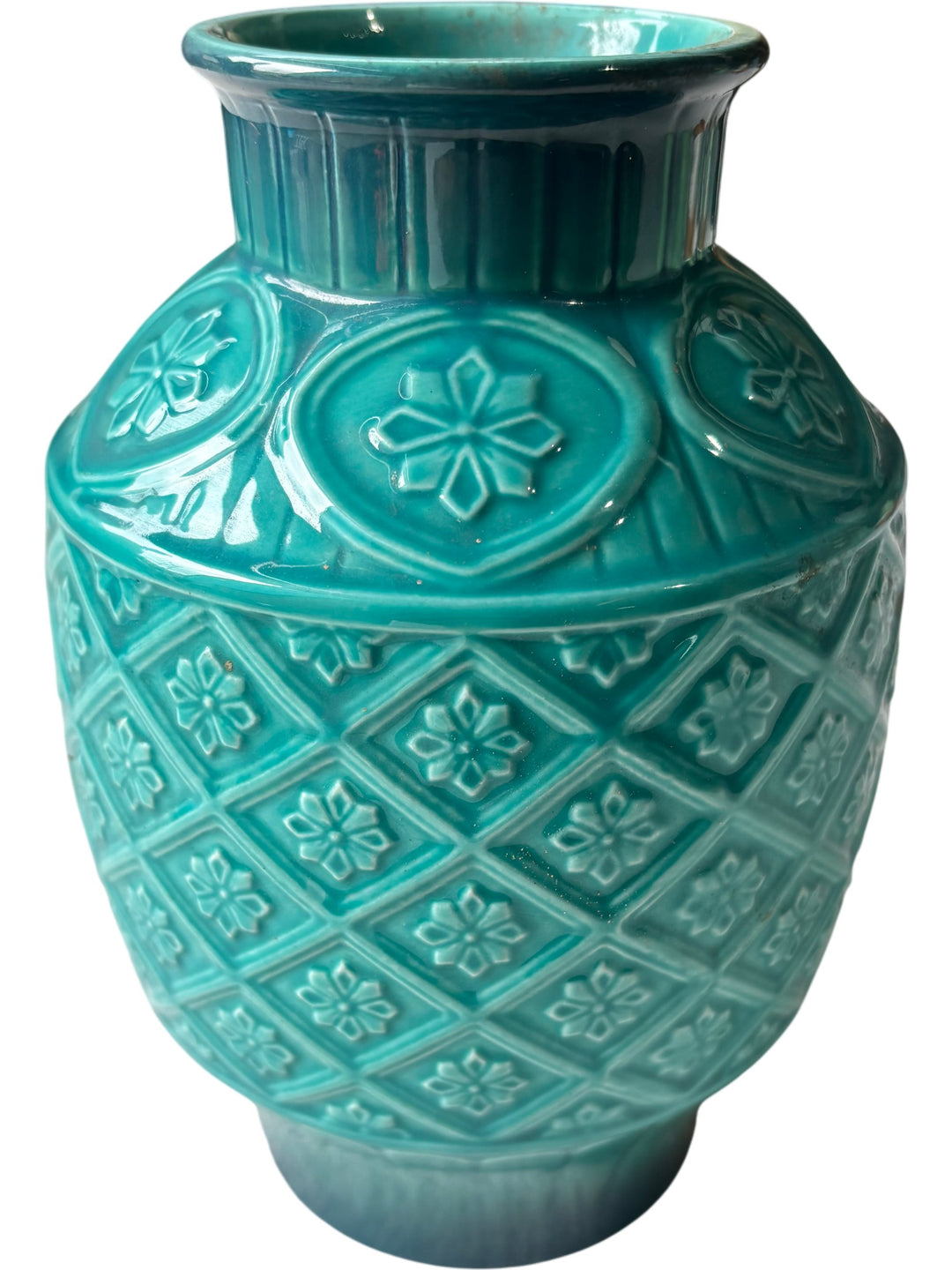 Turquoise Cathay Besswick Vase - Think Vintage Online Ltd