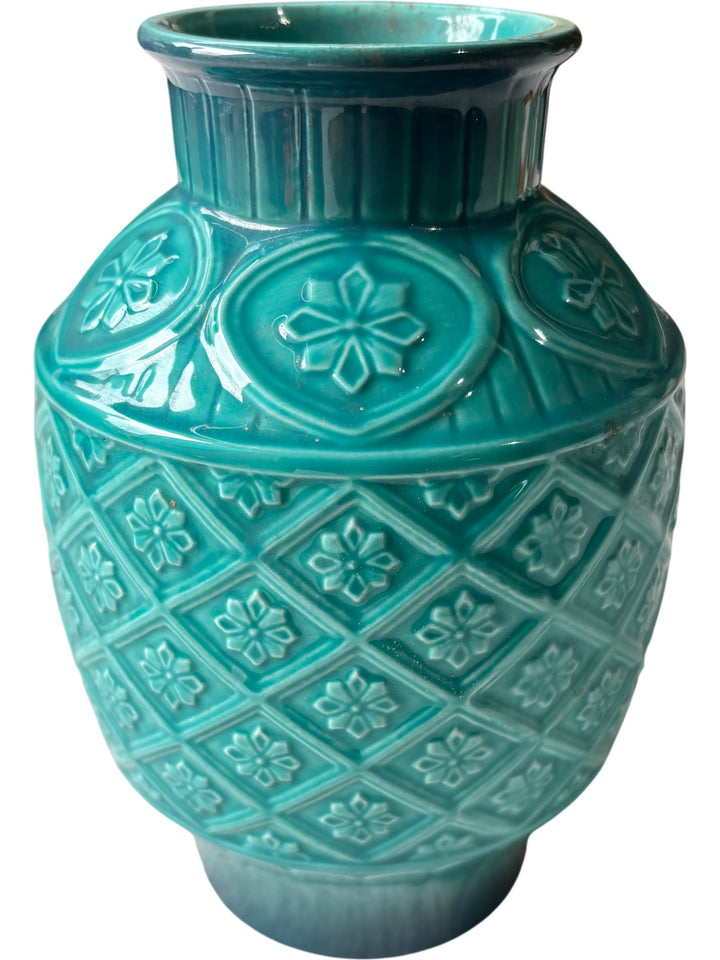 Turquoise Cathay Besswick Vase - Think Vintage Online Ltd