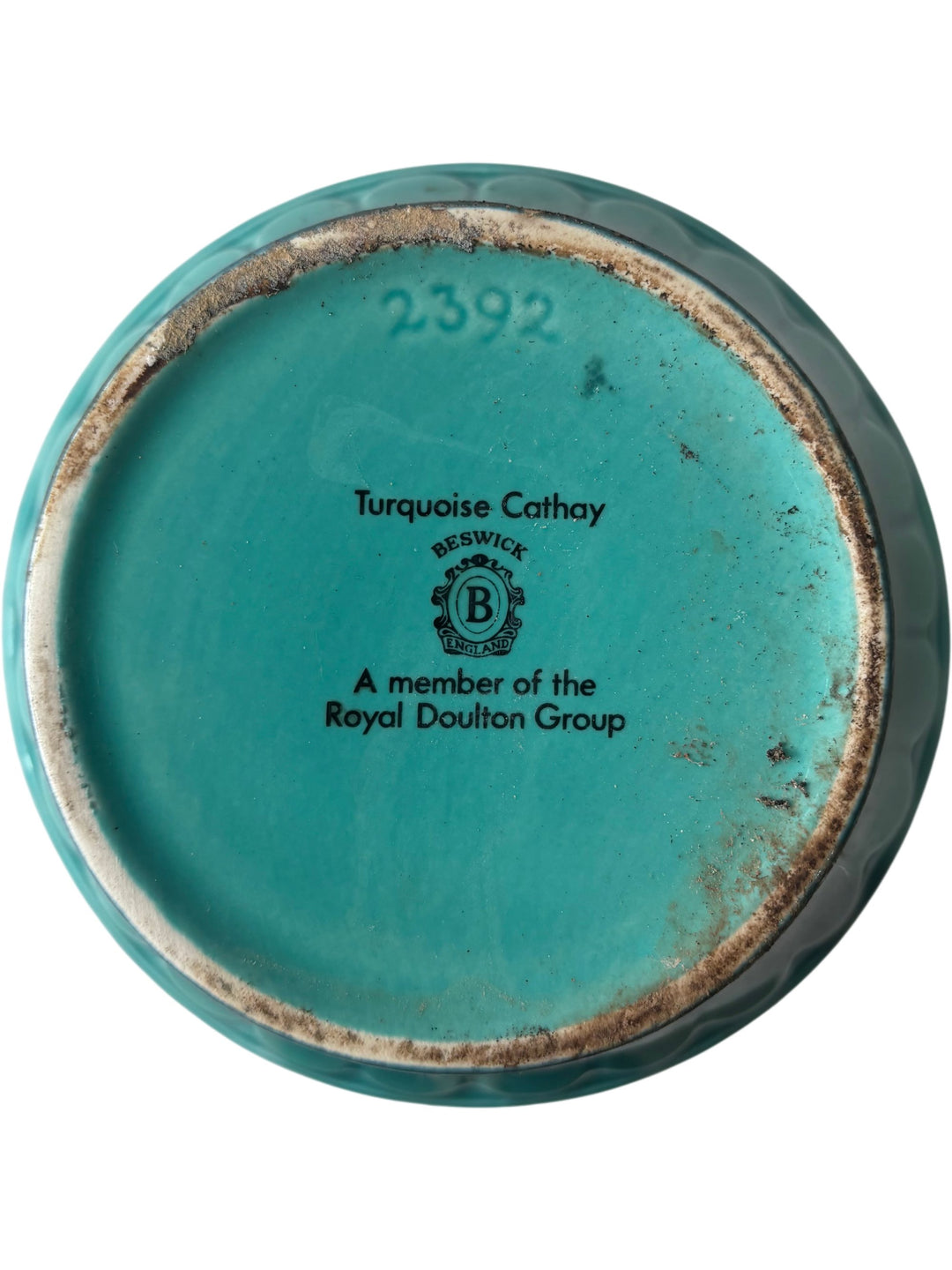 Turquoise Cathay Besswick Vase - Think Vintage ltd