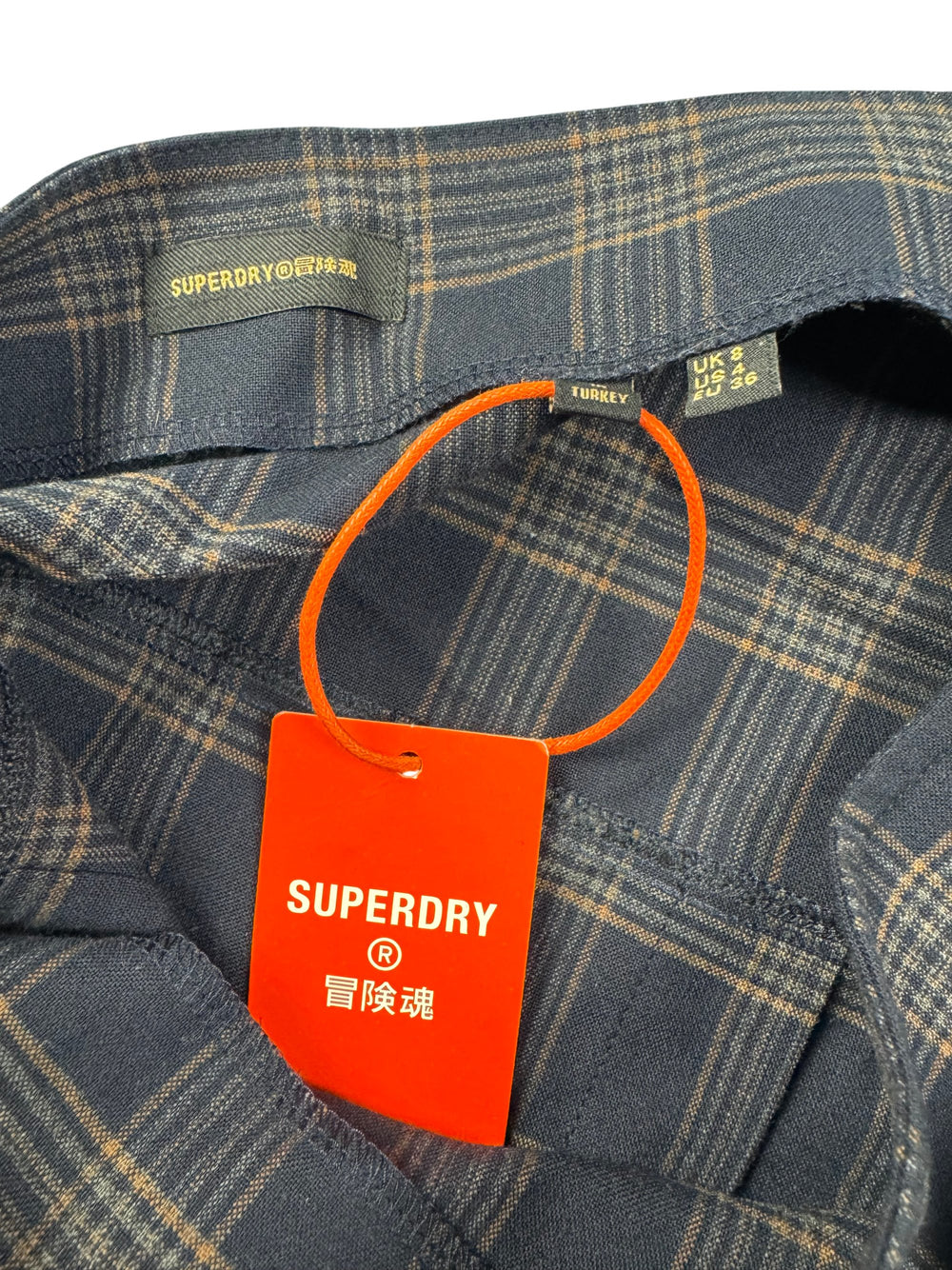 Tweed Plaid Mini Skirt - M - Think Vintage ltd