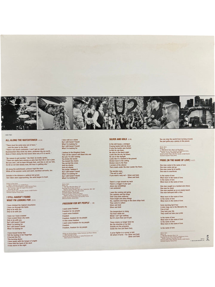 U2 Rattle And Hum Vinyl Album - Think Vintage