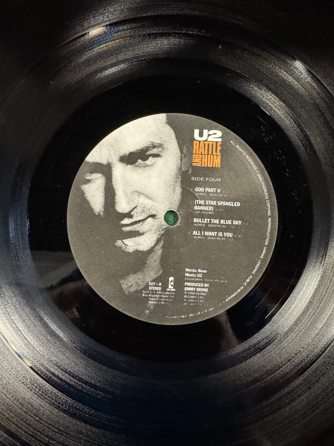 U2 Rattle And Hum Vinyl Album - Think Vintage