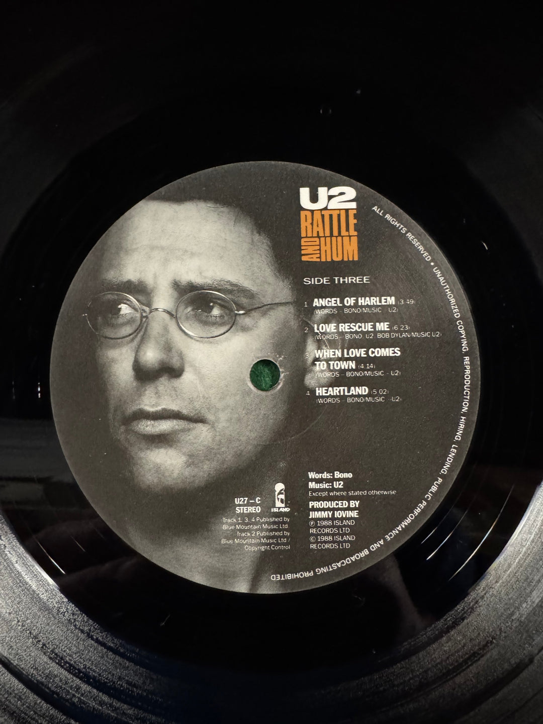 U2 Rattle And Hum Vinyl Album - Think Vintage