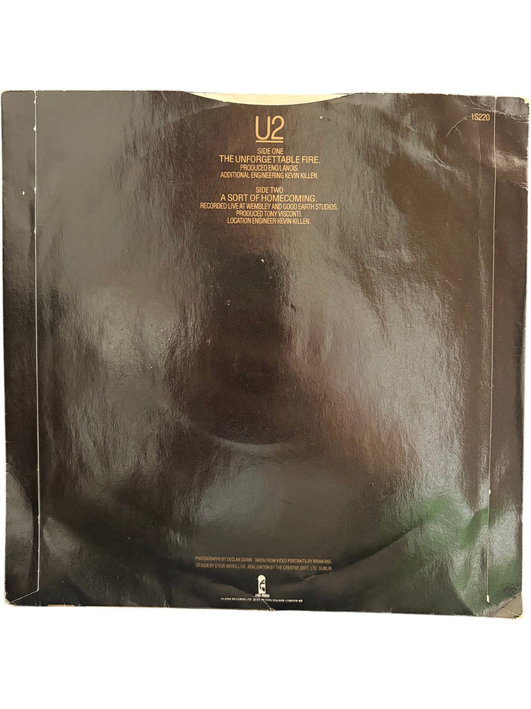 U2 The Unforgettable Fire Vinyl Record - Fair - Think Vintage ltd