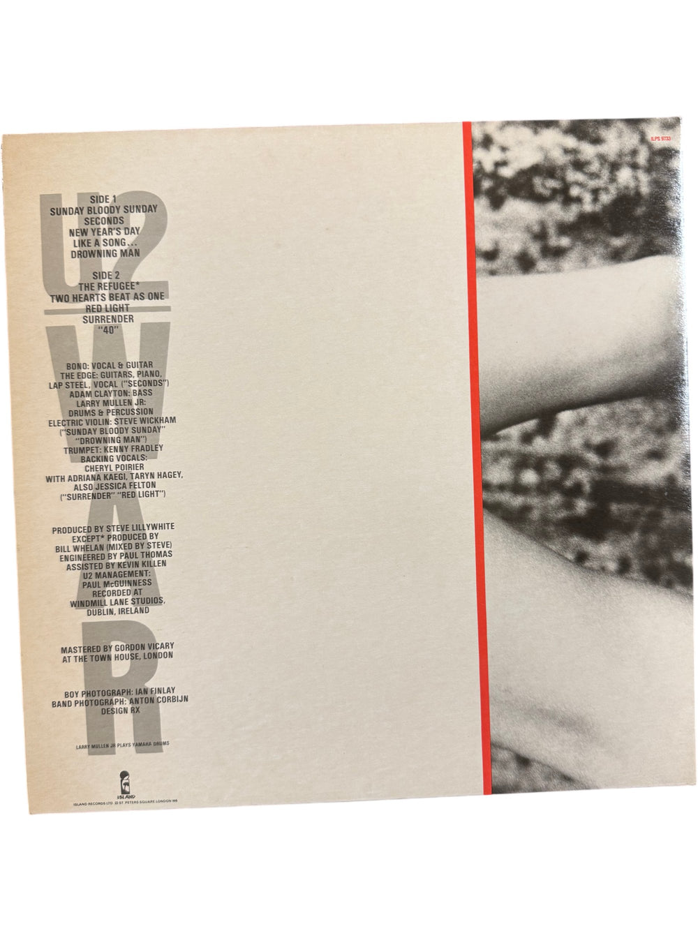 U2 War Vinyl Record 1983 - Think Vintage