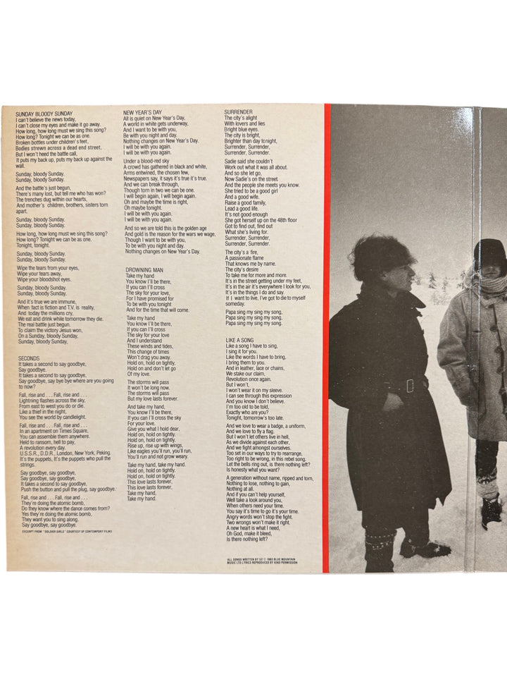 U2 War Vinyl Record 1983 - Think Vintage