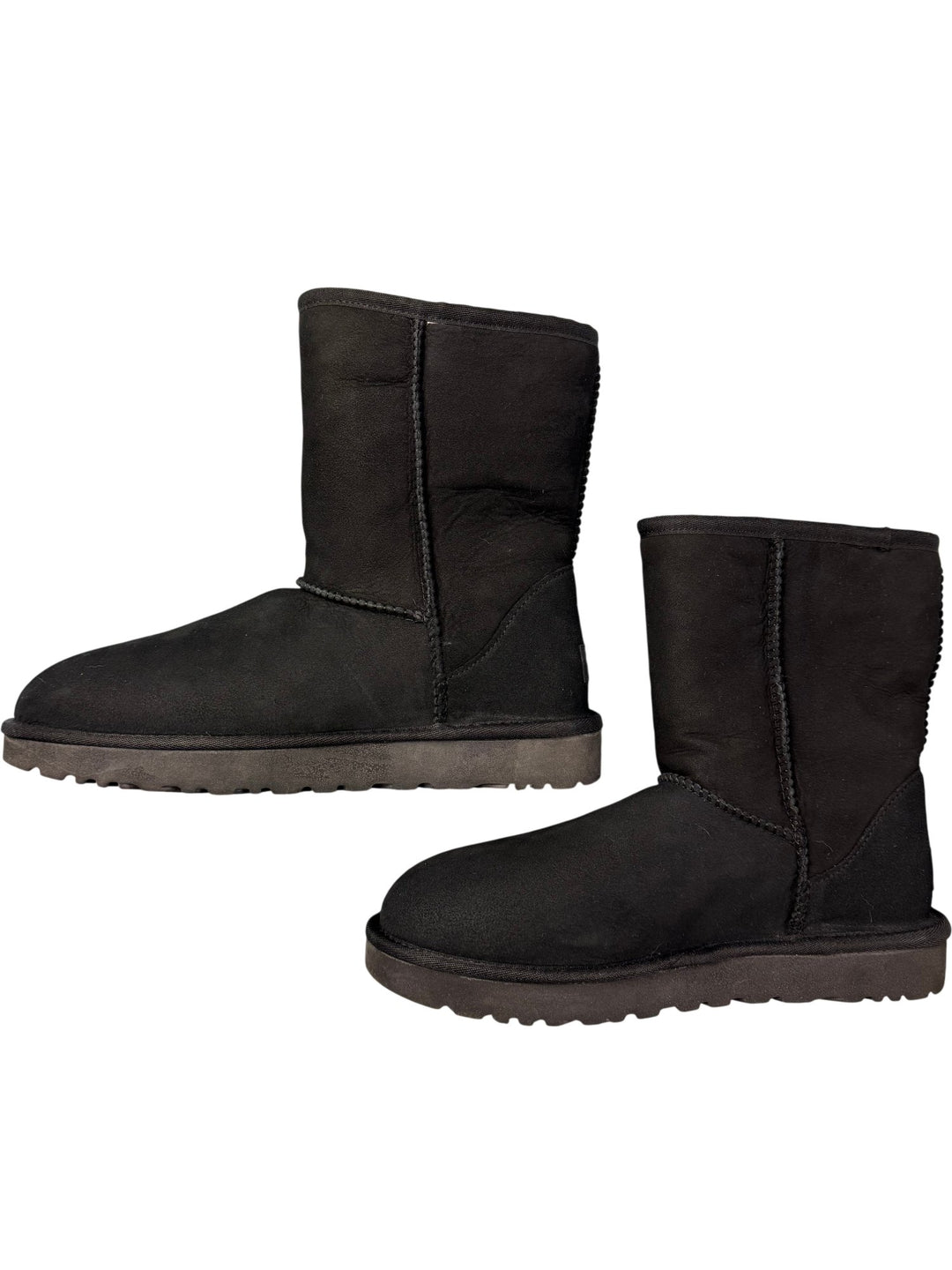 UGG Black Sheepskin Boots - 7 - Think Vintage ltd