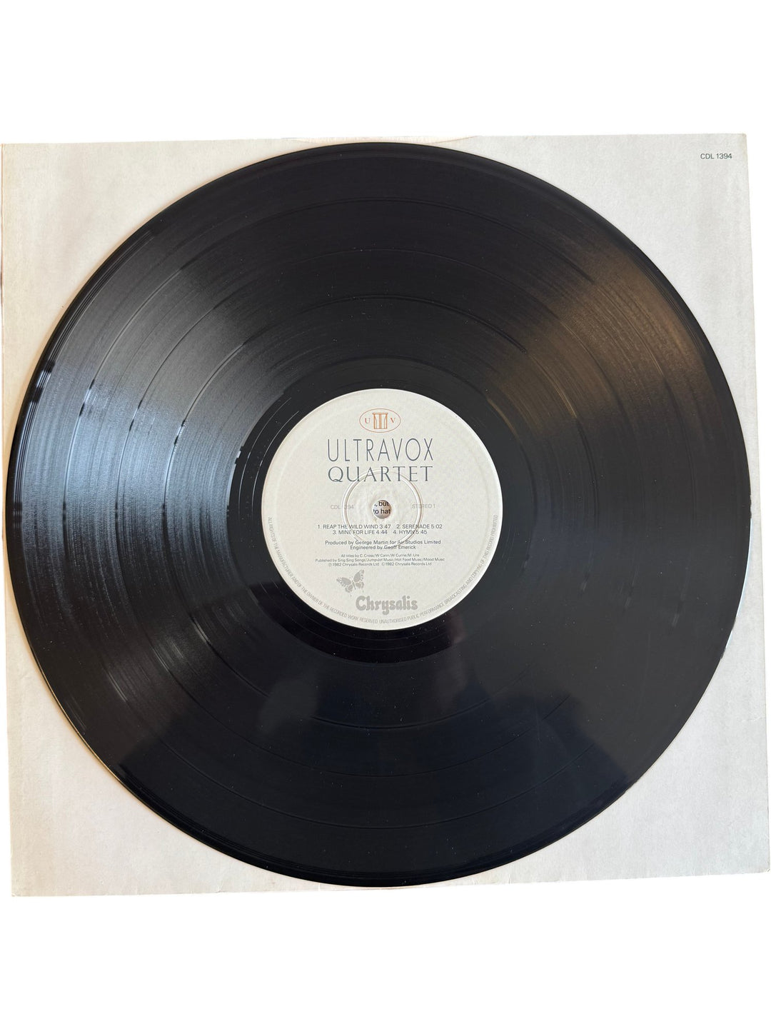 Ultravox Quartet Vinyl Record - Fair - Think Vintage ltd