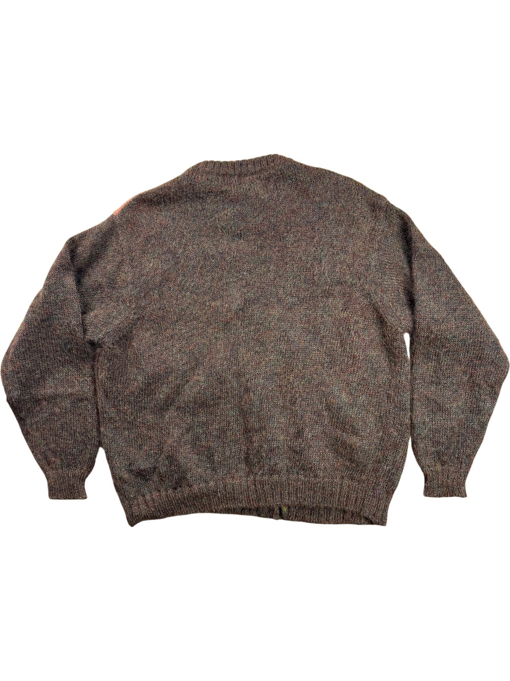 United Colors Of Benetton Argyle Wool Cardigan - XL - Think Vintage ltd