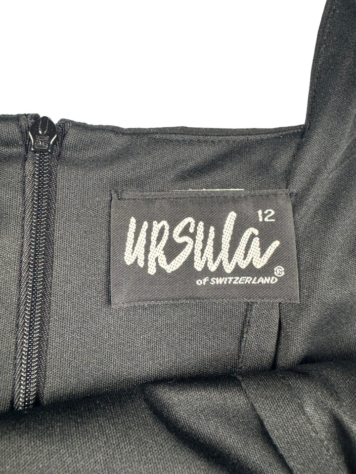 Ursula Of Switzerland Black Slip Dress - XS