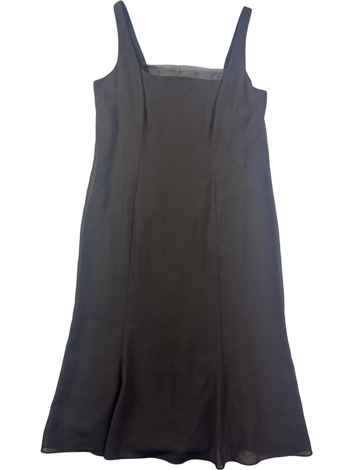 Ursula Of Switzerland Black Slip Dress - XS - Think Vintage ltd