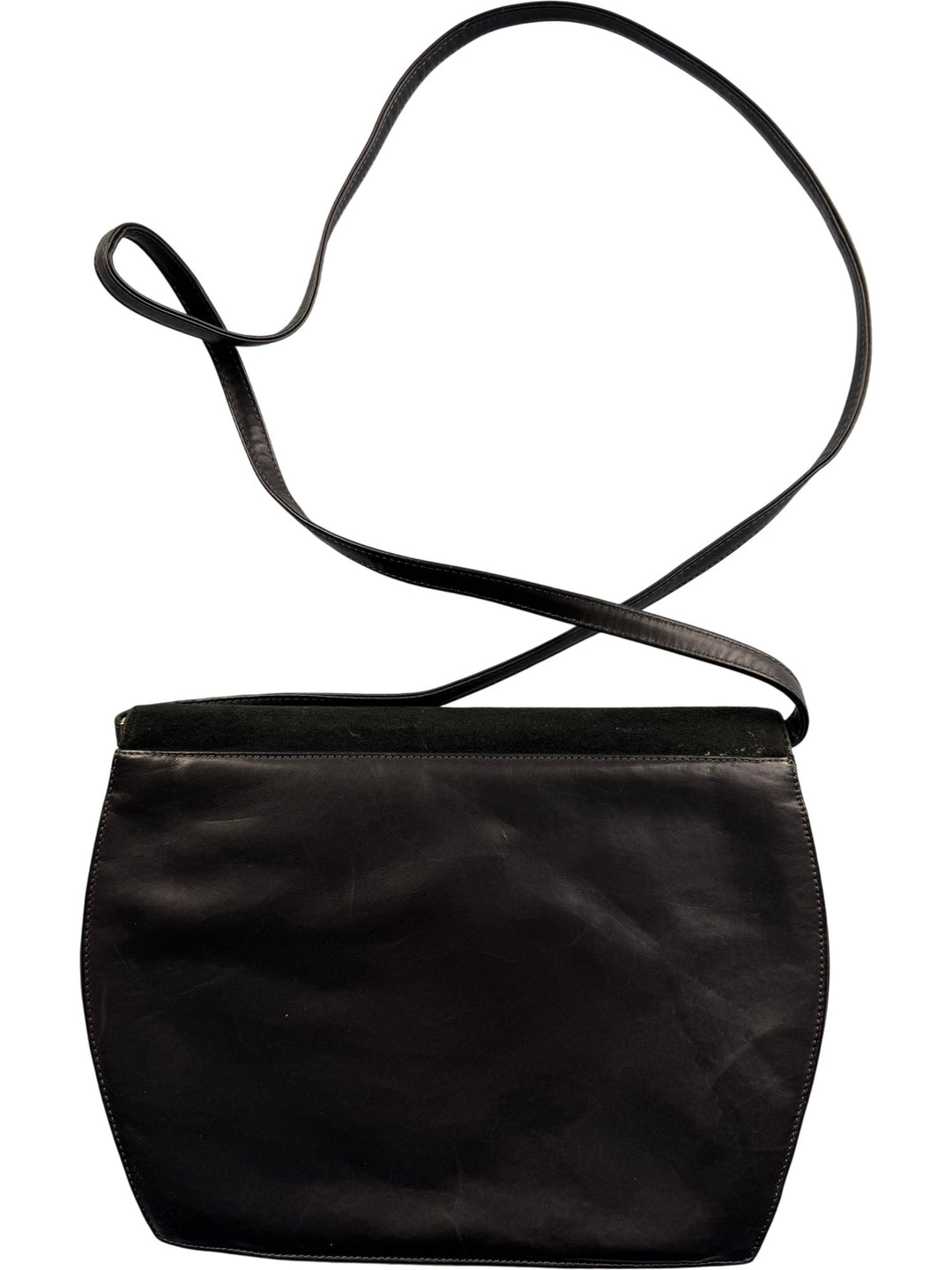 Valbrenta Italian Black Shoulder Bag - Think Vintage ltd