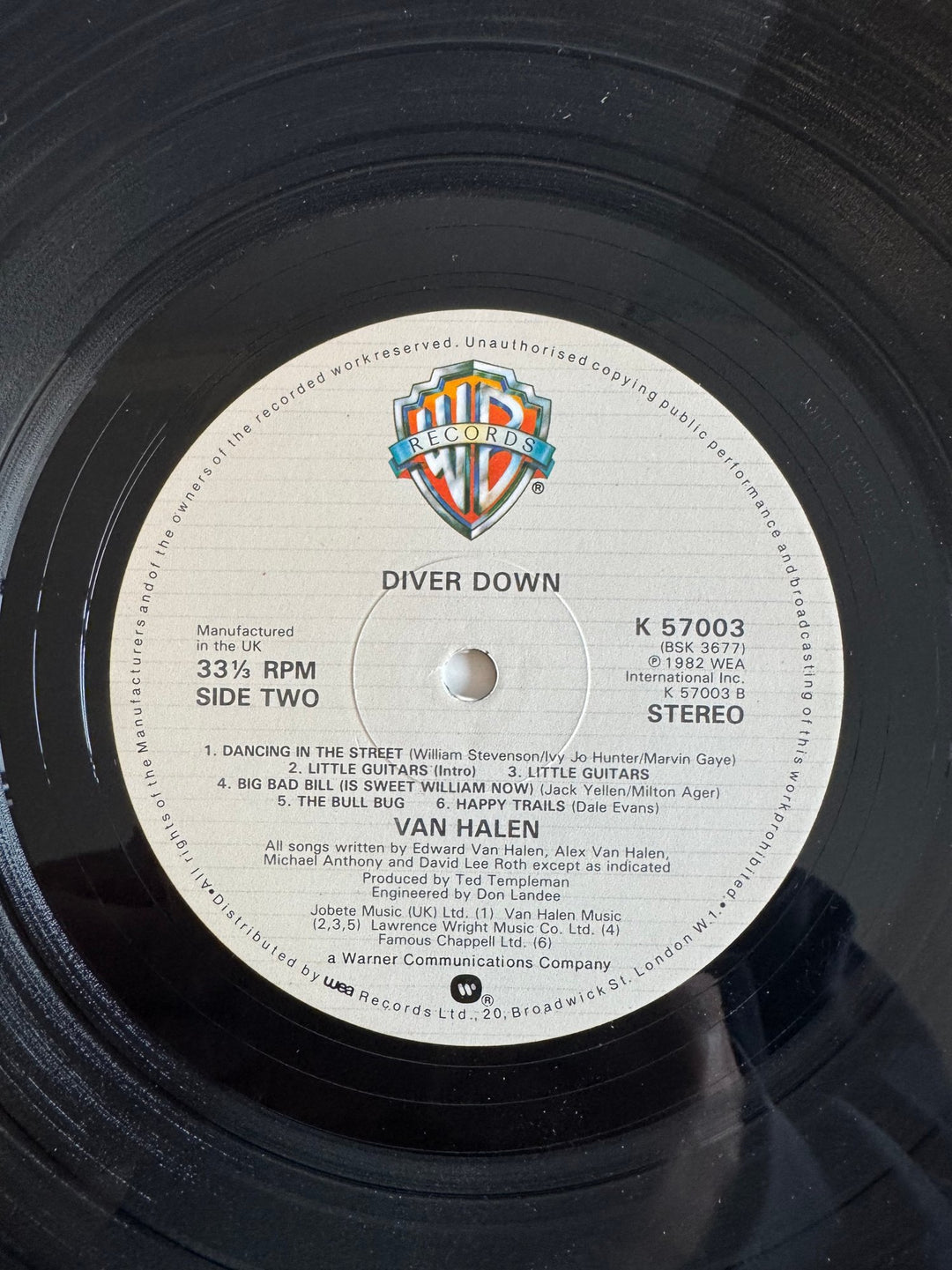 Van Halen Diver Down Vinyl Album - Good - Think Vintage ltd