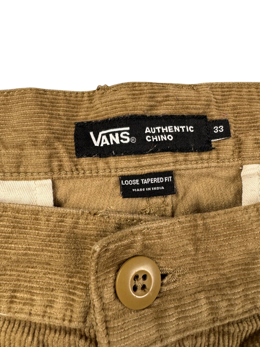 Vans Authentic Chino Trousers - W43 - Think Vintage ltd