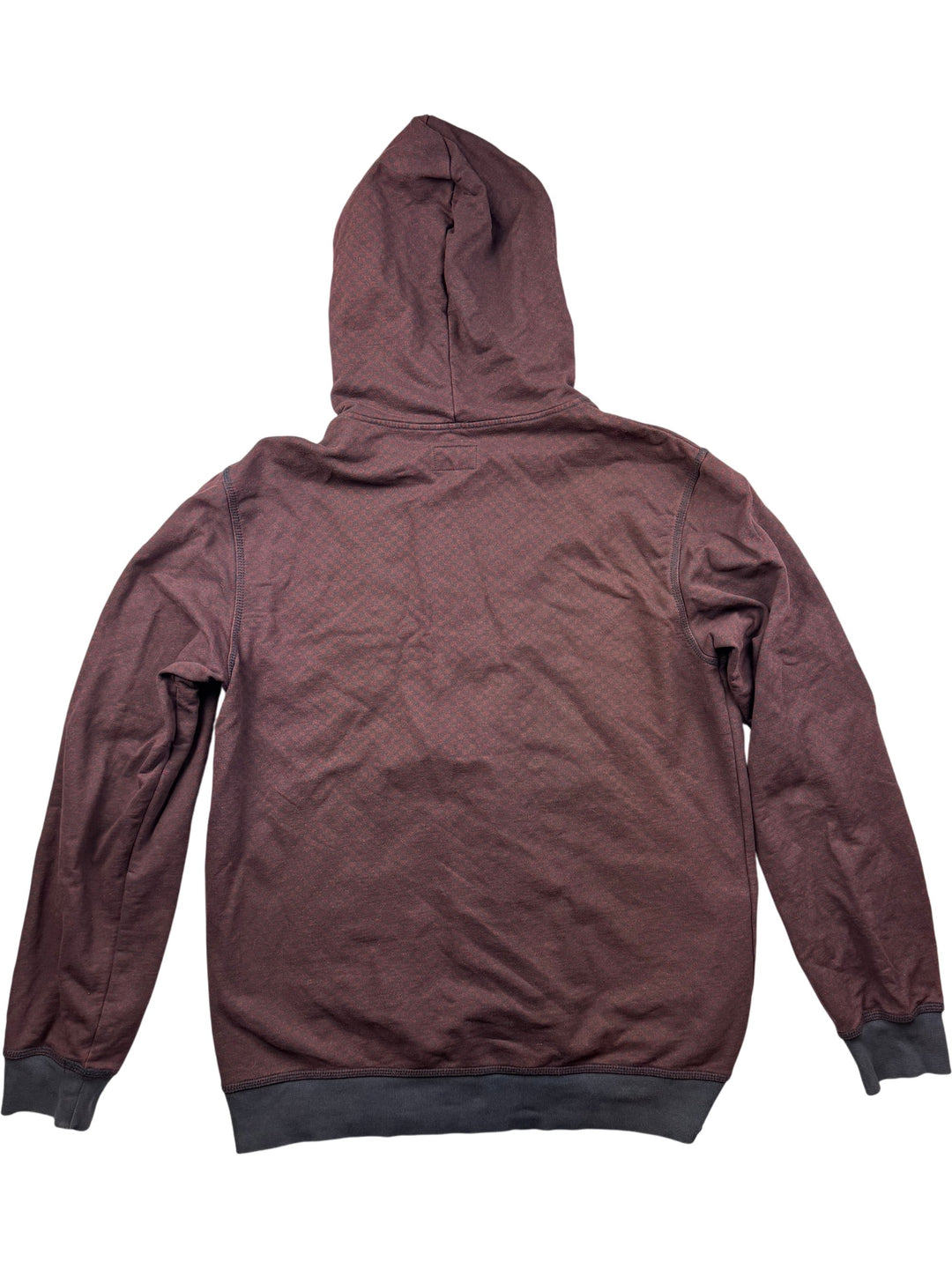 Vans Burgundy Zip-Up Hoodie - XL - Think Vintage ltd