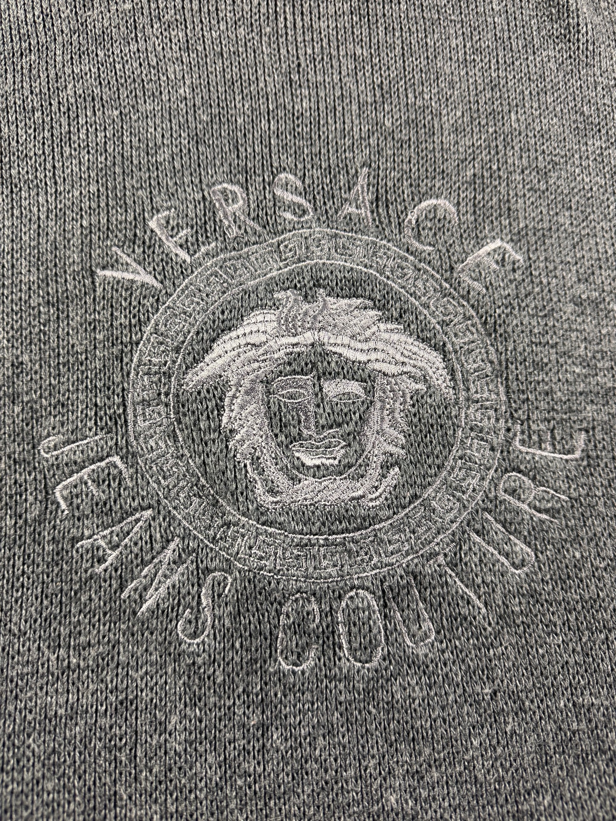 Versace Grey Long Sleeve Sweater - L – Think Vintage ltd