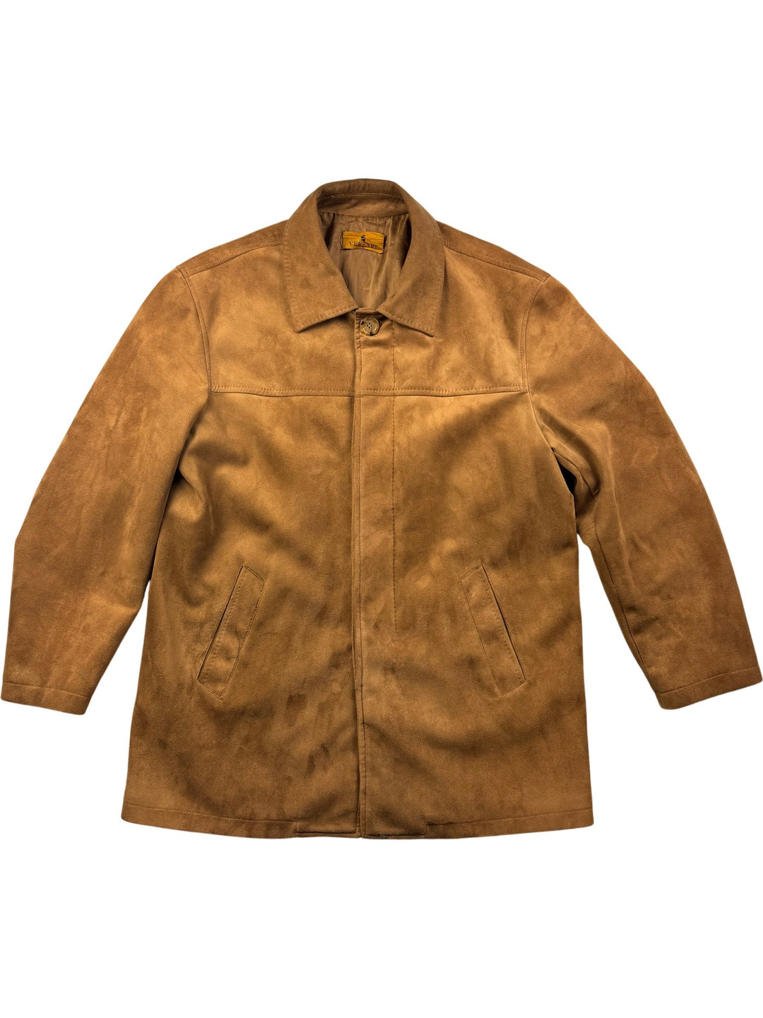 Versari Suede Jacket - L - Think Vintage ltd