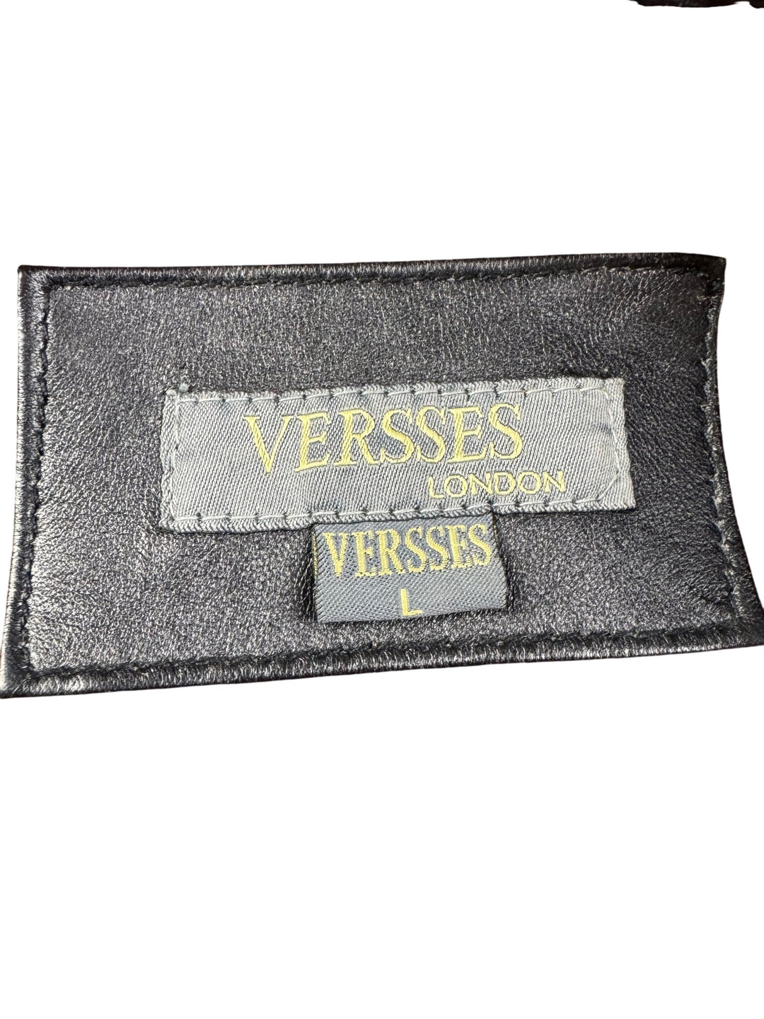 Versses London Leather Trench Coat - XL - Think Vintage ltd