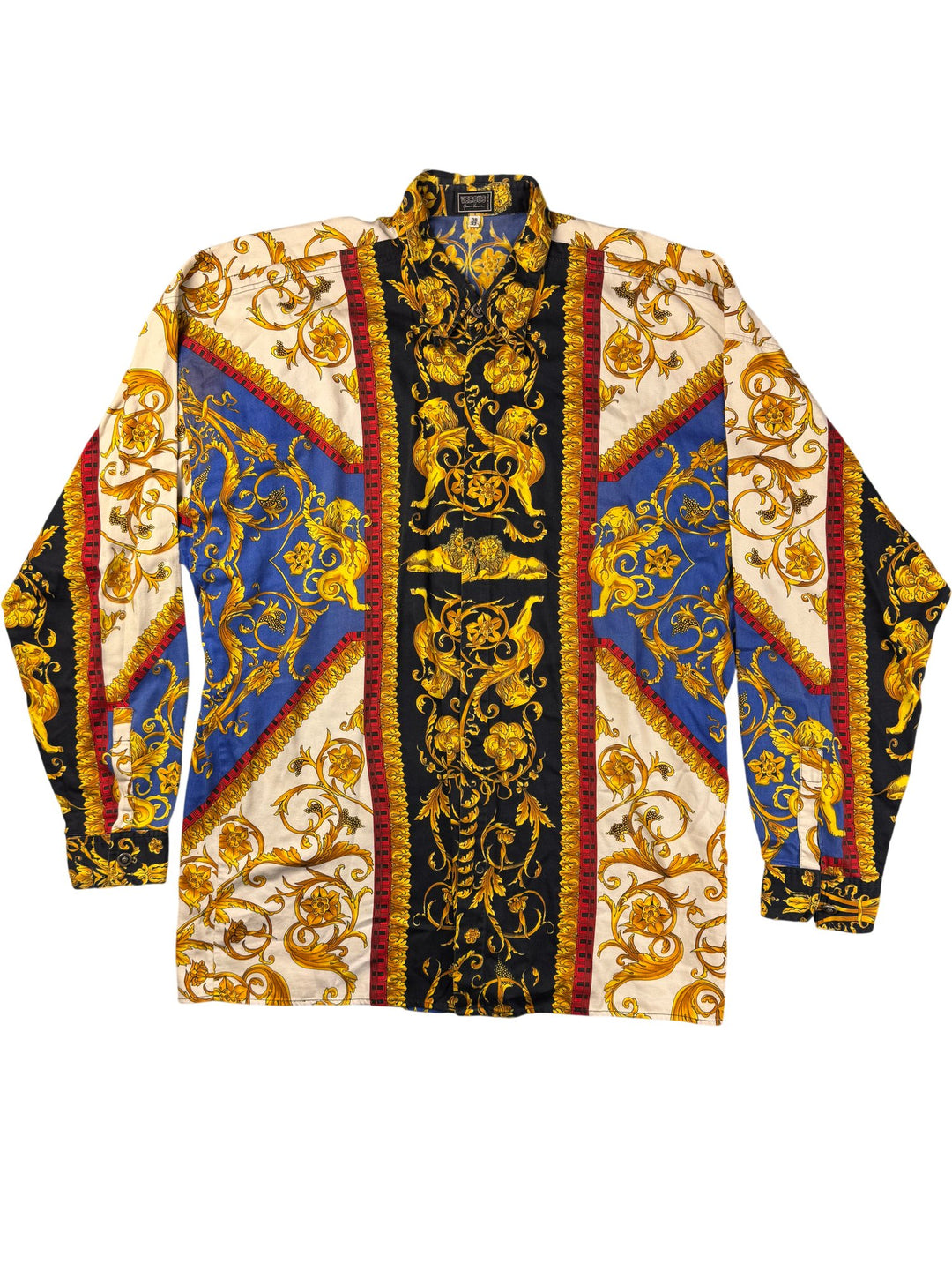 Versus Gianni Versace Baroque Shirt - XL - Think Vintage ltd