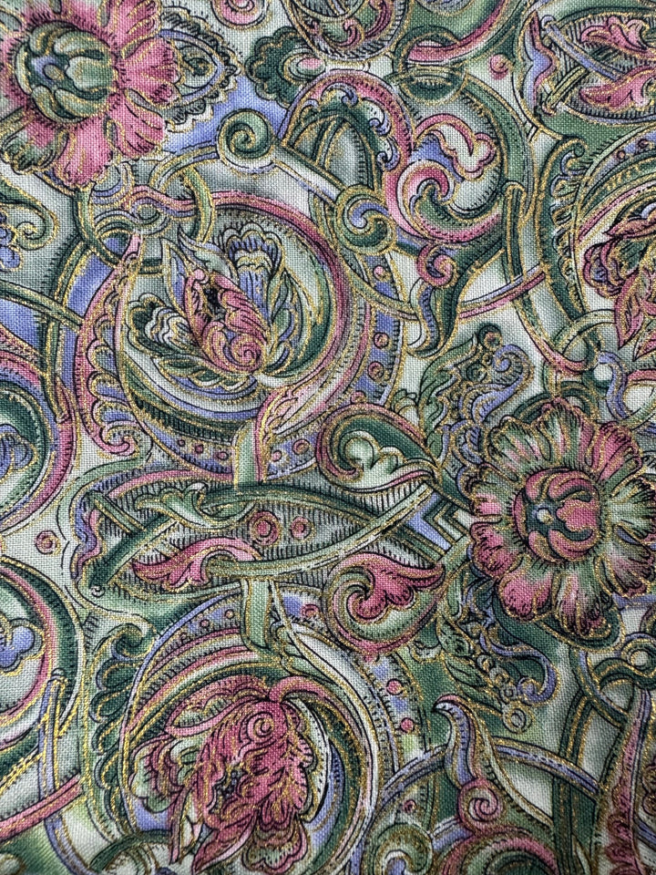 Victorian Wheeling Fabric by Jennifer Sampou - 3.8m - Think Vintage