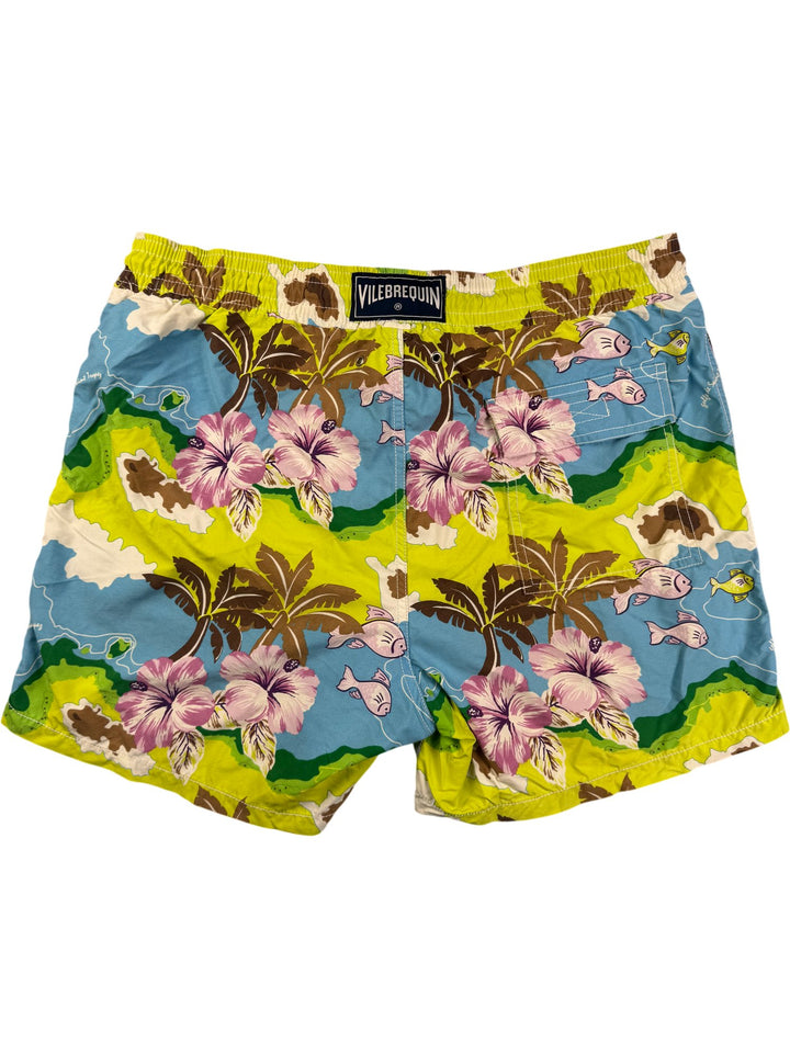 Vilebrequin Floral Pattern Swimming Shorts - W34 - Think Vintage ltd
