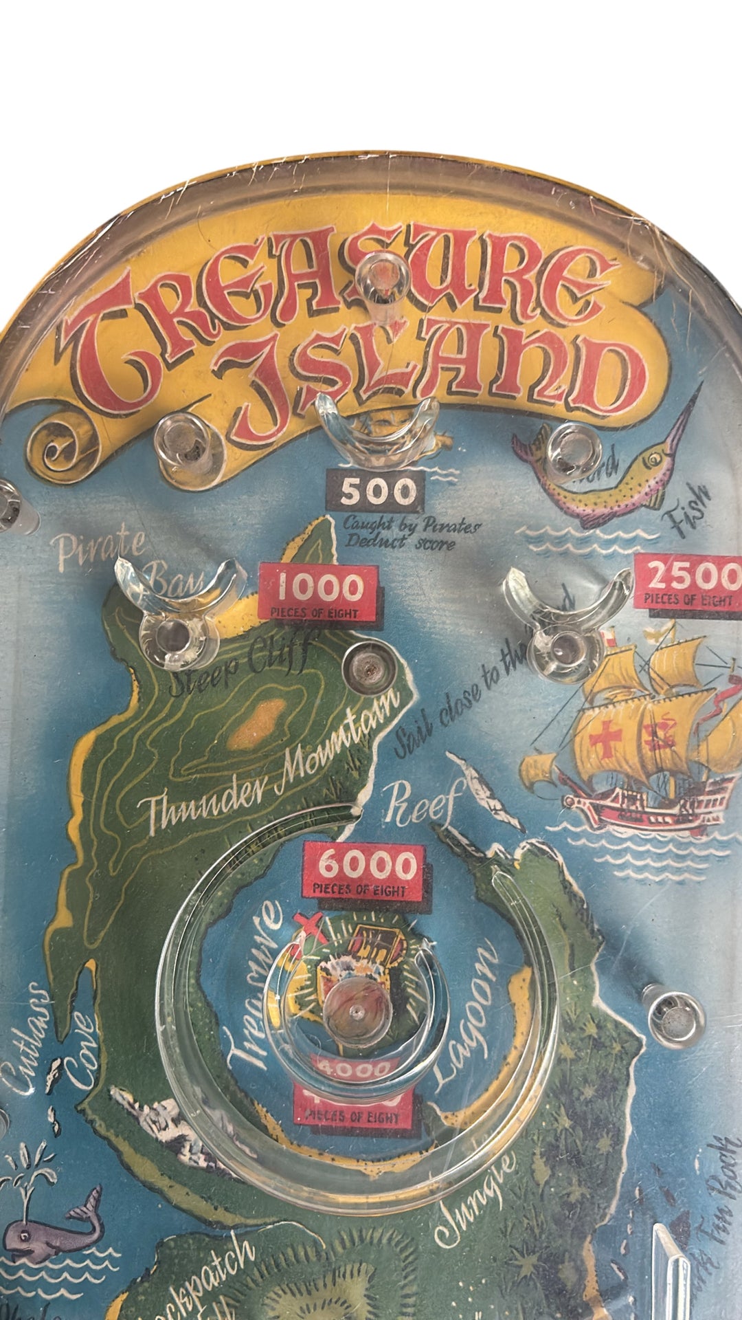 Vintage 1950's Treasure Island Pinball Game - Think Vintage ltd