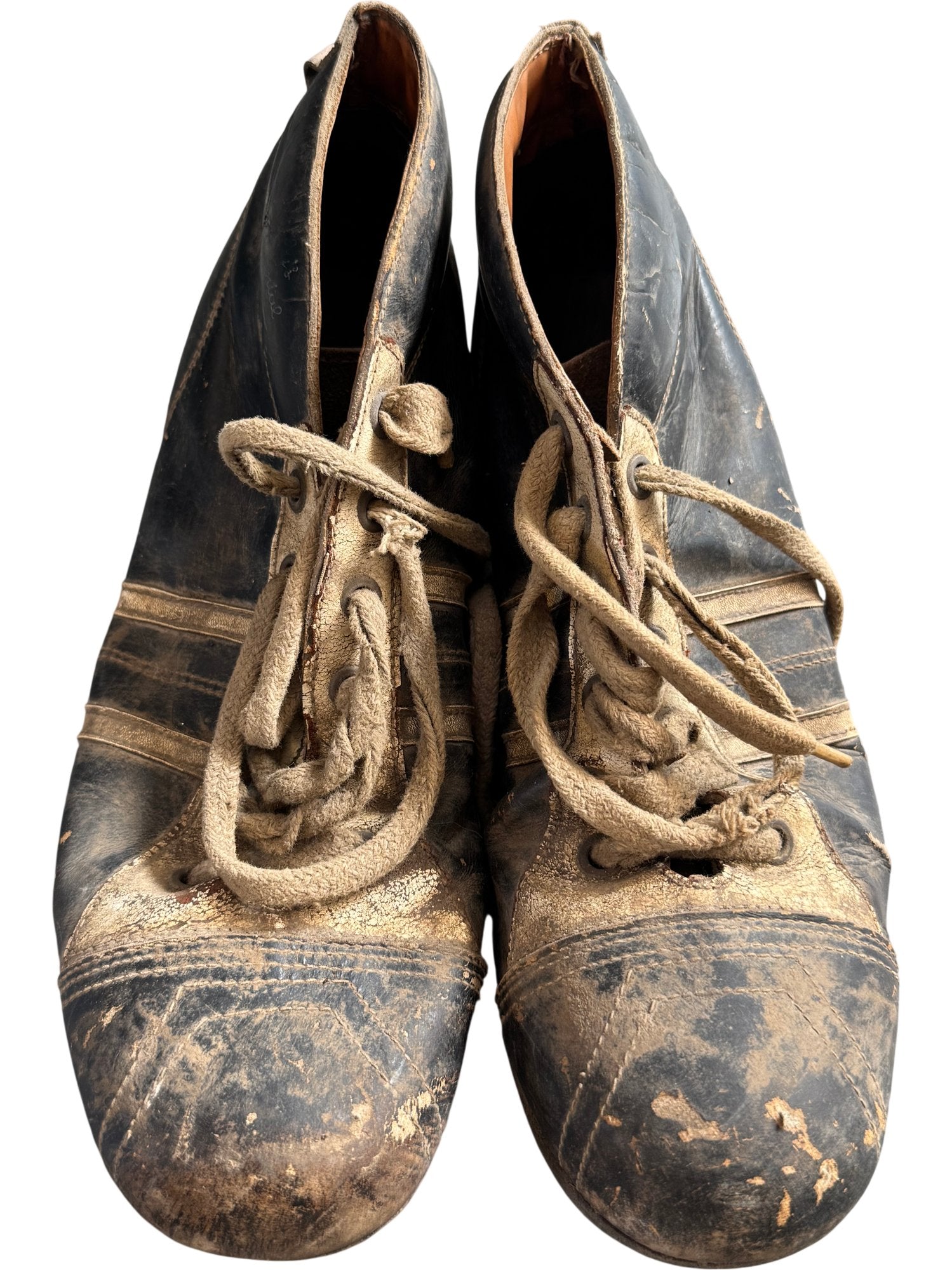 Vintage 1960's Leather Football Boots 'Stanley Continental - 7