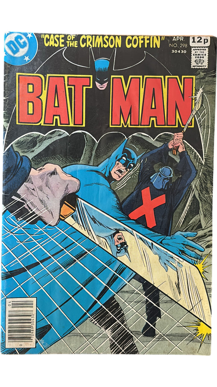Vintage 1978 D.C. Comics Batman Comic Issue 298 Case of the Crimson Coffin