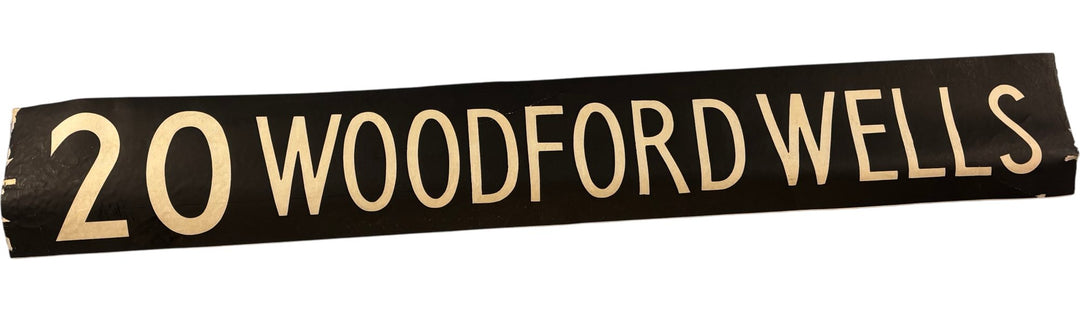 Vintage "20-Woodford Wells" Bus Destination Roll 'Section' (E) - Think Vintage Online Ltd