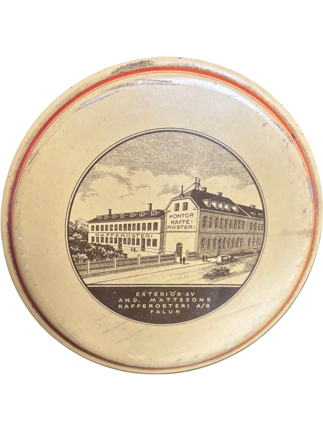 Vintage AMIA Kaffe Mattssons Coffee Tin Advertising Collectable - Think Vintage