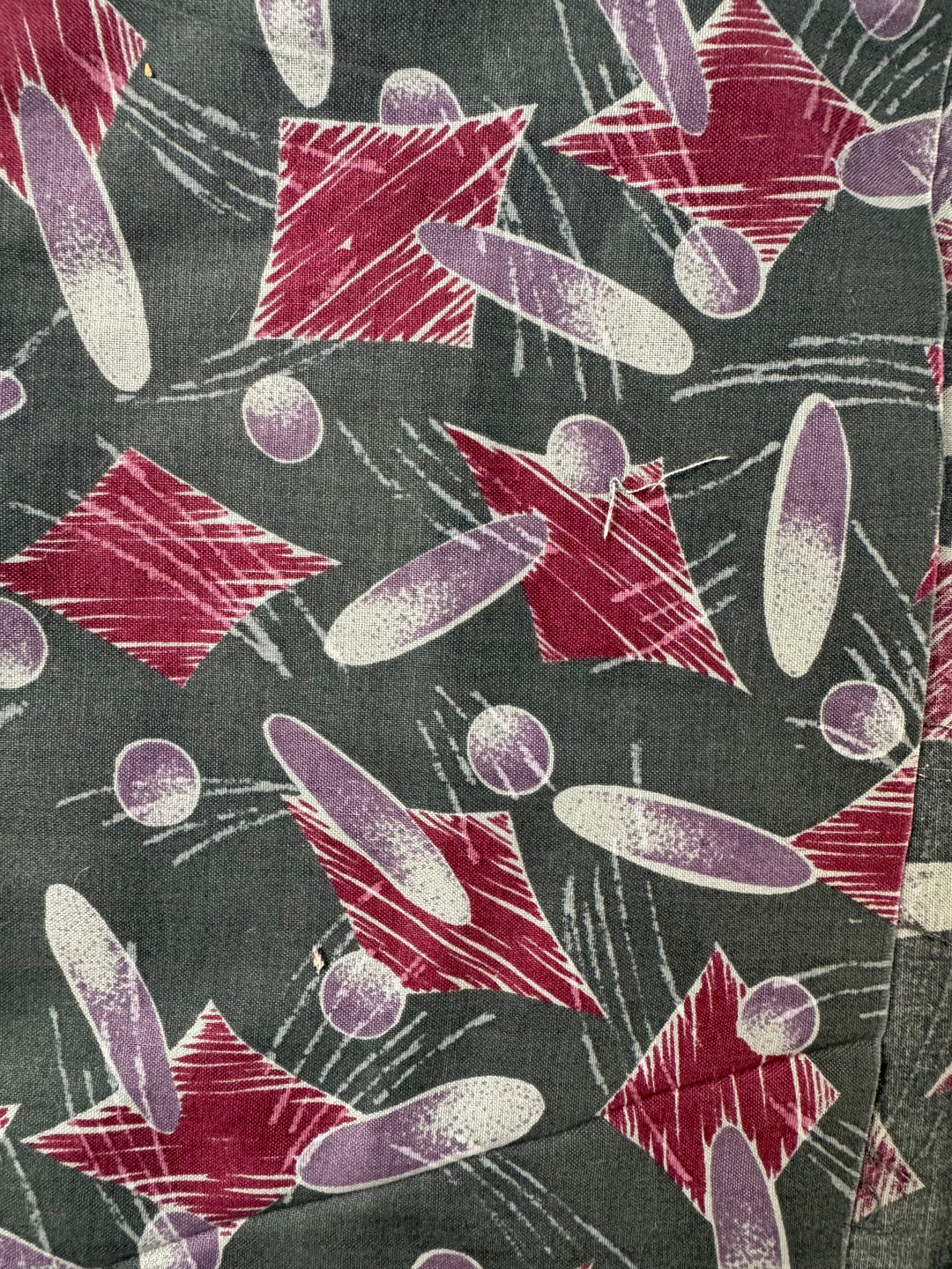 Vintage Abstract Pattern Fabric - Think Vintage