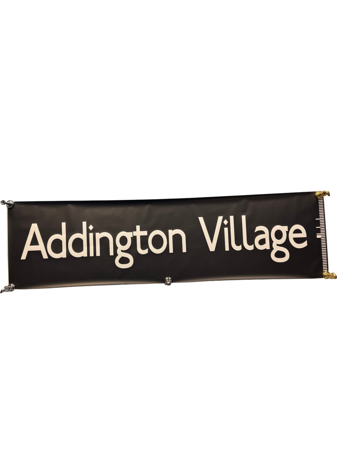 Vintage 'Addington Village' Bus Destination Roll Section - Think Vintage