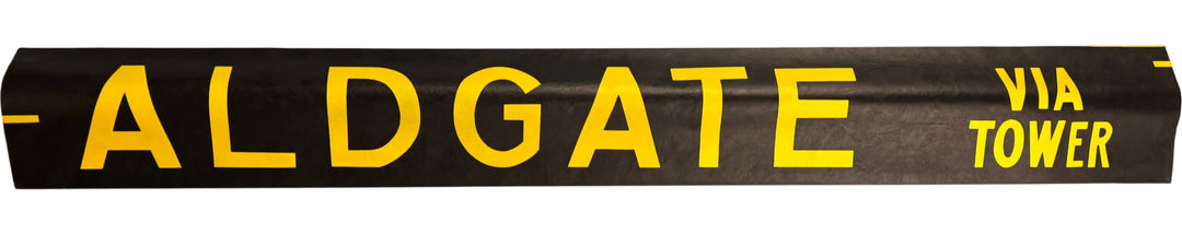 Vintage "Aldgate Via Tower" Bus Destination Roll 'Section' (L) - Think Vintage Online Ltd