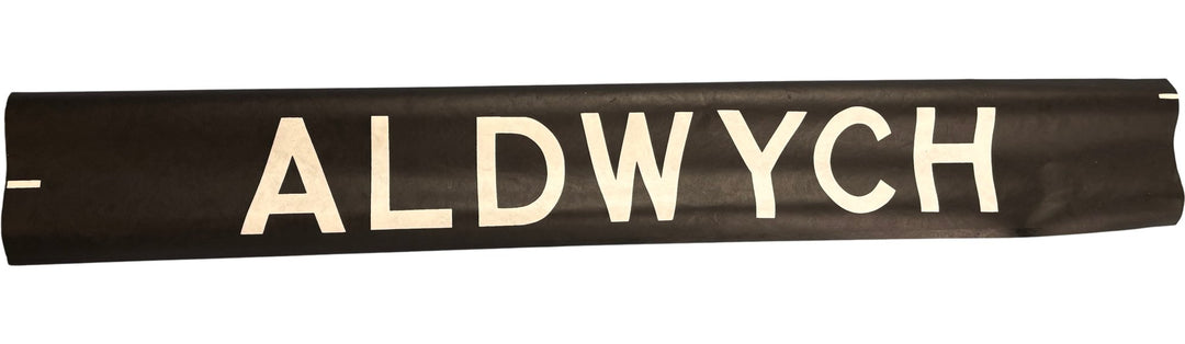 Vintage "Aldwych" Bus Destination Roll 'Section' (L) - Think Vintage Online Ltd
