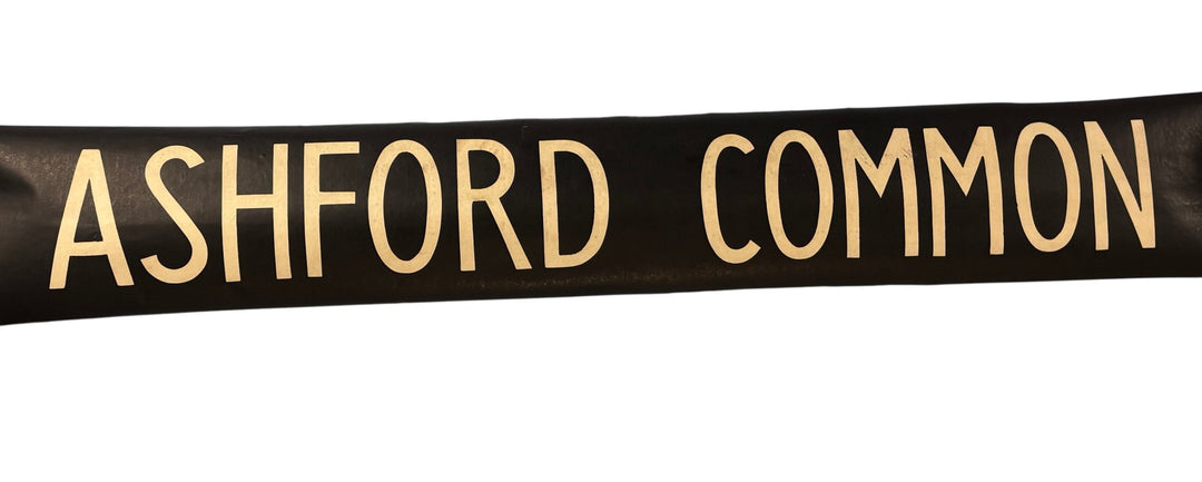 Vintage "Ashford Common" Bus Destination Roll 'Section' (M) - Think Vintage Online Ltd