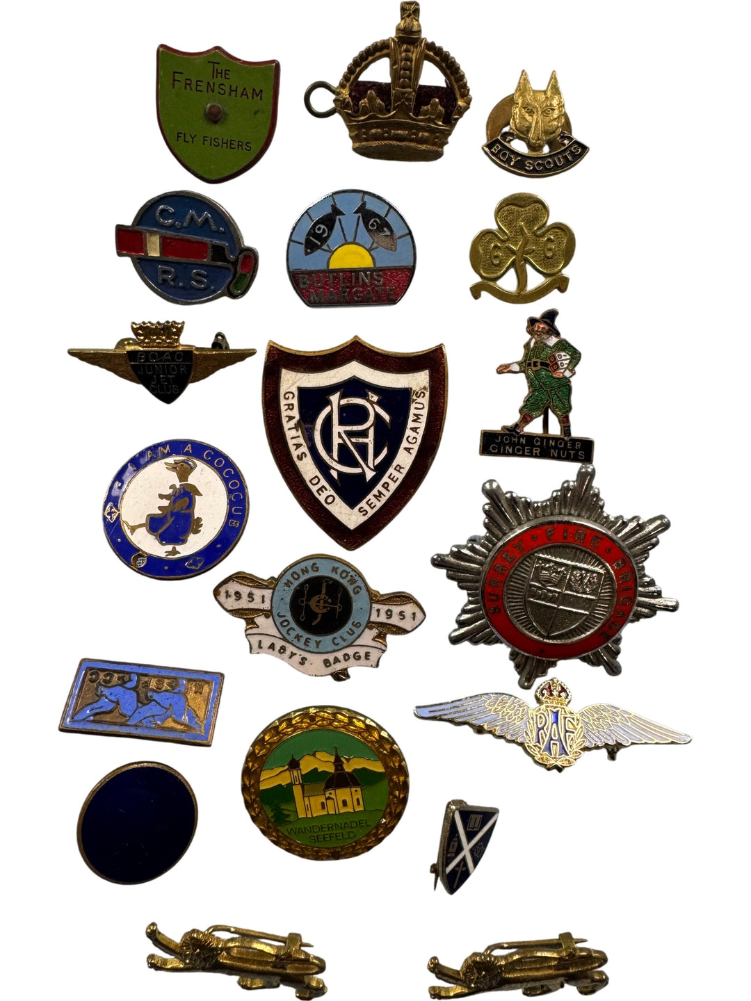 Vintage Assorted Badge Collection - Think Vintage