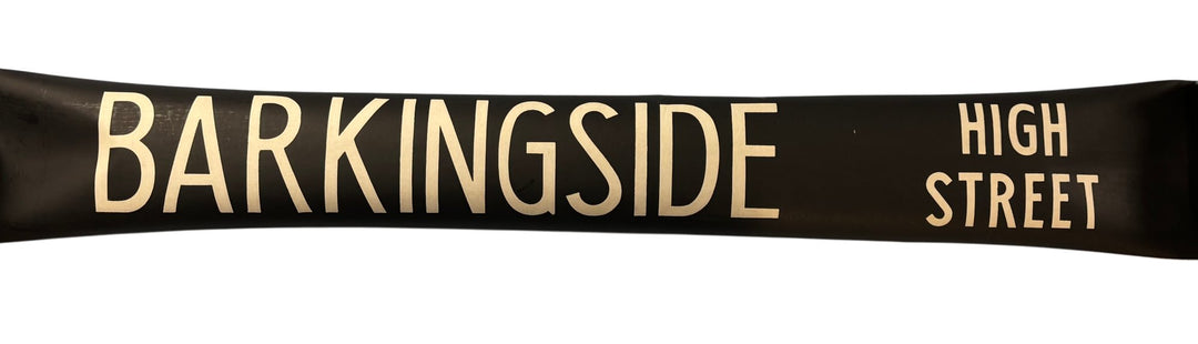 Vintage "Barkingside High Street" Bus Destination Roll 'Section' (L) - Think Vintage ltd