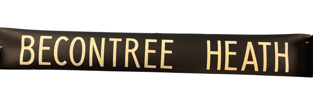 Vintage "Becontree Heath" Bus Destination Roll 'Section' (L) - Think Vintage ltd