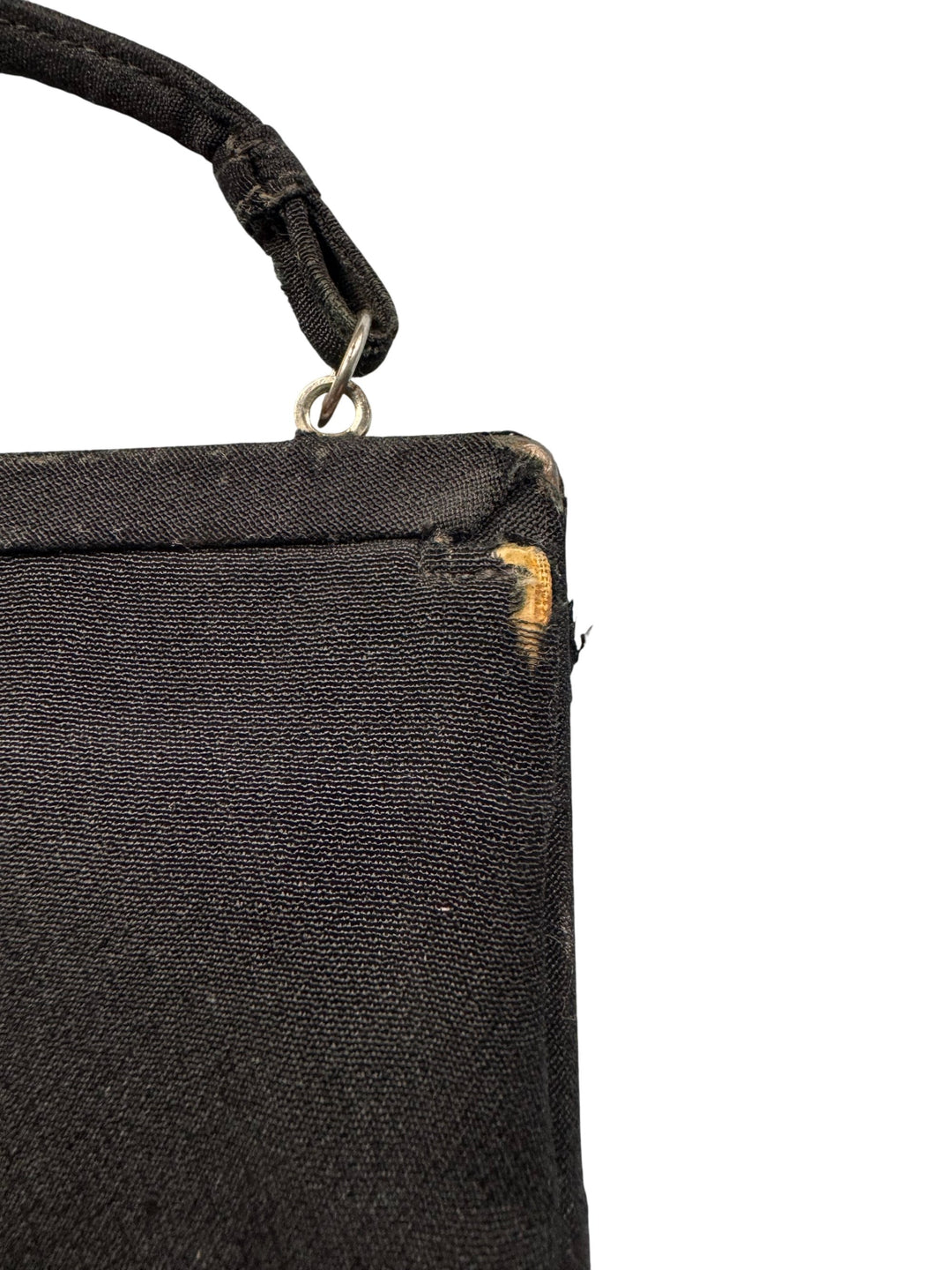 Vintage Black Evening Handbag with Ornate Clasp - Think Vintage ltd