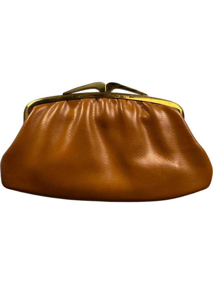 Vintage Brown Leather Coin Purse - Think Vintage