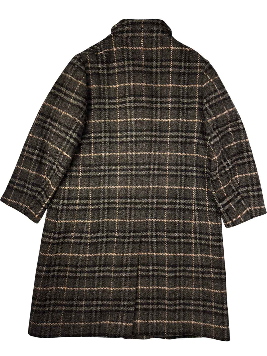 Vintage Burberry Plaid Wool Coat - Think Vintage