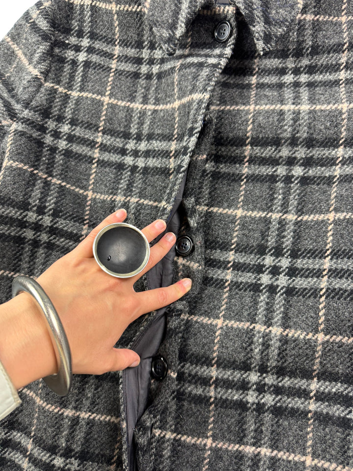 Vintage Burberry Plaid Wool Coat - Think Vintage