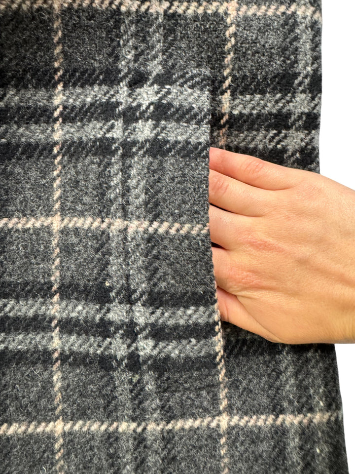 Vintage Burberry Plaid Wool Coat - Think Vintage
