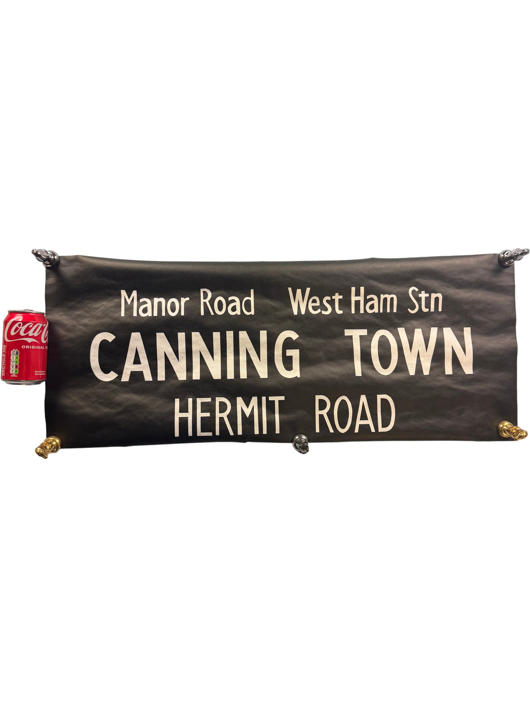 Vintage "Canning Town" Bus Destination Roll 'Section' - Think Vintage Online Ltd