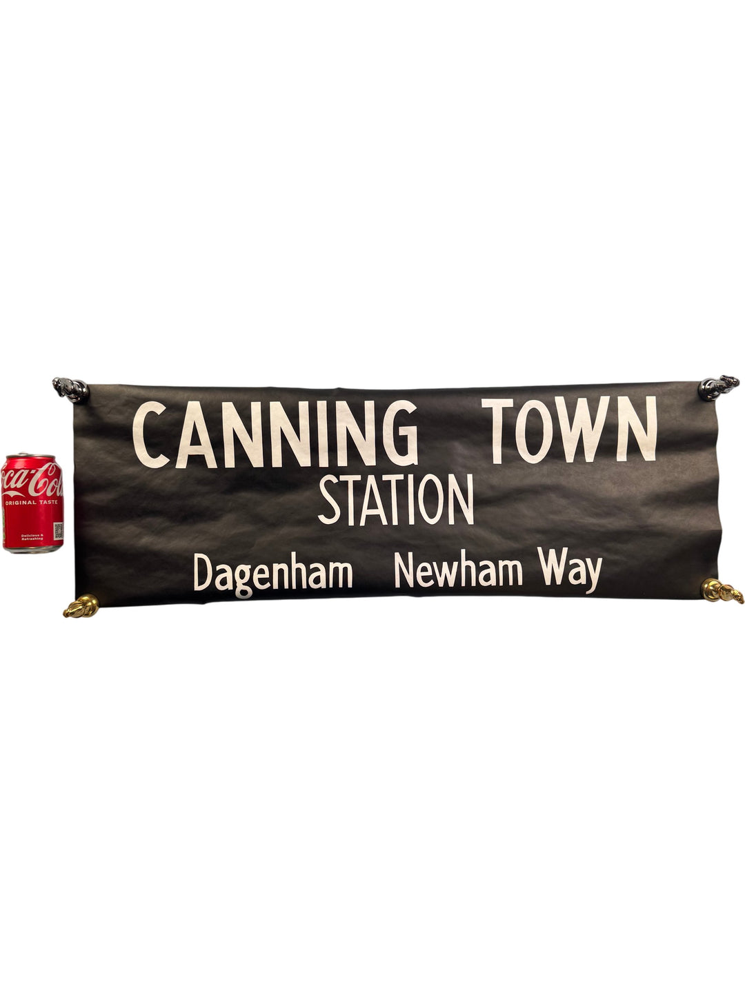 Vintage "Canning Town Station" Bus Destination Roll 'Section' - Think Vintage